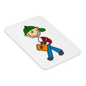 Magnet Flexible Garçon avec cartable (Côté Droit)