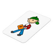 Magnet Flexible Garçon avec cartable (Côté Gauche)