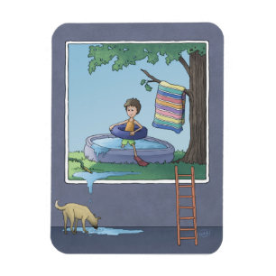 Magnet Flexible Garçon dans l'aimant de piscine pour enfants