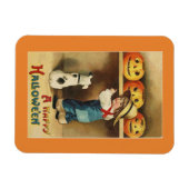 Magnet Flexible Garçon d'Halloween vintage (Horizontal)
