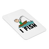 Magnet Flexible Garçon je pêche (Côté Droit)