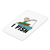Magnet Flexible Garçon je pêche (Côté Gauche)