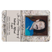 Magnet Flexible Garde-mémoire personnalisée marbrée (Horizontal)