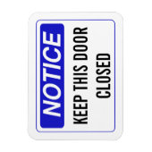 MAGNET FLEXIBLE GARDER CETTE PORTE FERMÉE (Vertical)