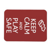 Magnet Flexible Garder le calme et jouer en toute sécurité aimant  (Horizontal)