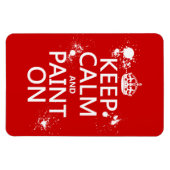 Magnet Flexible Garder le calme et peindre (dans toutes les couleu (Horizontal)