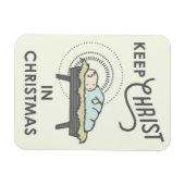 Magnet Flexible Garder le Christ dans l'aimant de Noël (Horizontal)