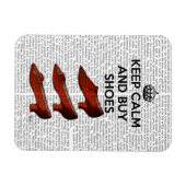 Magnet Flexible Gardez le calme Acheter des chaussures (Horizontal)