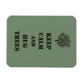 Magnet Flexible Gardez le calme des arbres (Horizontal)