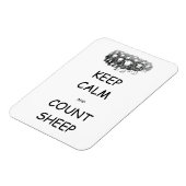 Magnet Flexible Gardez le calme et comptez l'aimant des moutons (Côté Gauche)