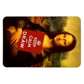 Magnet Flexible Gardez Le Calme Et Dessinez (Horizontal)