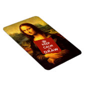 Magnet Flexible Gardez Le Calme Et Dessinez (Côté Droit)