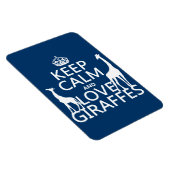 Magnet Flexible Gardez le calme et l'amour Giraffes - toutes les c (Côté Droit)
