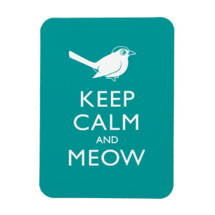 Magnet Flexible Gardez le calme et le Meow
