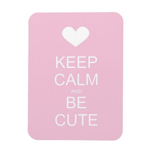 Magnet Flexible gardez le calme et soyez mignon