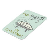 Magnet Flexible Gardez le Christ dans l'aimant de voiture de Noël (Côté Gauche)
