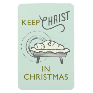 Magnet Flexible Gardez le Christ dans l'aimant de voiture de Noël