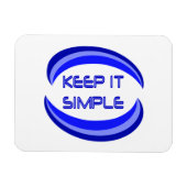 Magnet Flexible Gardez-le simple Citation de Slogan de récupératio (Horizontal)