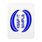 Magnet Flexible Gardez-le simple Citation de Slogan de récupératio (Vertical)