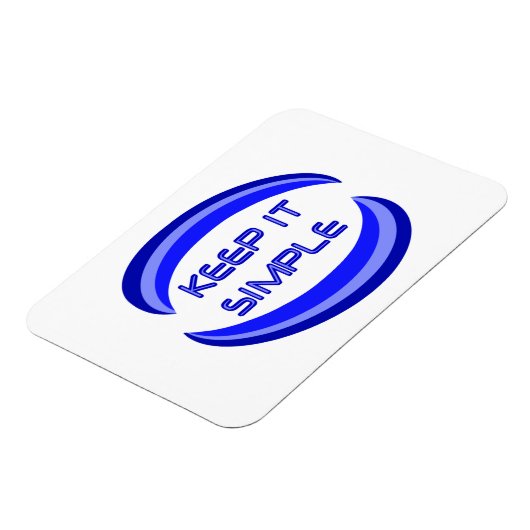 Magnet Flexible Gardez-le simple Citation de Slogan de récupératio (Côté Gauche)