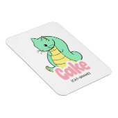 Magnet Flexible Gâteau (chat + serpent) Sticker souple mignon (Côté Droit)