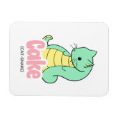 Magnet Flexible Gâteau (chat + serpent) Sticker souple mignon (Horizontal)