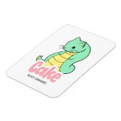 Magnet Flexible Gâteau (chat + serpent) Sticker souple mignon (Côté Gauche)
