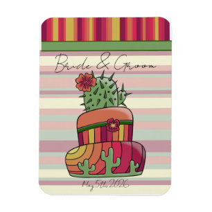 Magnet Flexible Gâteau de mariage Cactus