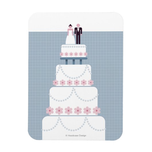 Magnet Flexible Gâteau mariage (Vertical)