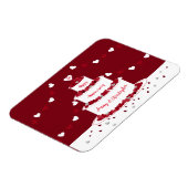 Magnet Flexible Gâteau personnalisé du 40e anniversaire du Mariage (Côté Gauche)