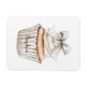 Magnet Flexible Gâteaux blancs argentés clinquants en forme d'arc (Horizontal)