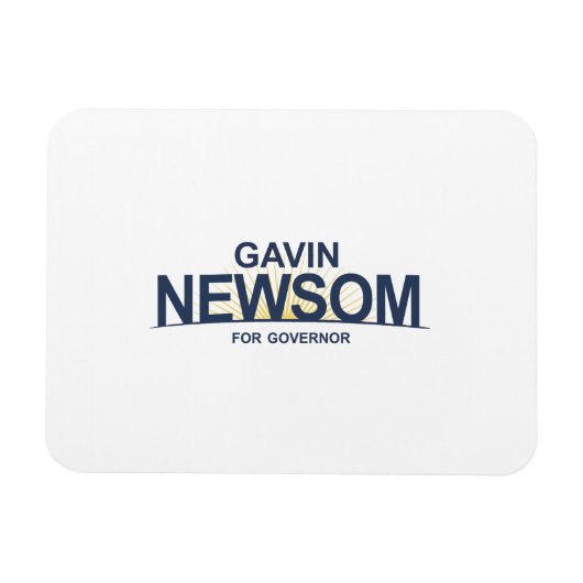 Magnet Flexible Gavin Newsom pour le gouverneur (Horizontal)