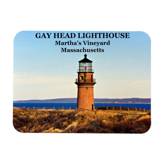 Magnet Flexible Gay Head Lighthouse, Martha's Vineyard MA (Horizontal)
