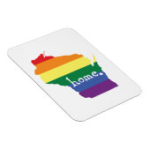 Magnet Flexible Gay pride du Wisconsin | Carte de la maison (Côté Droit)