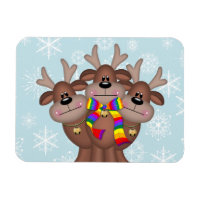 Gay pride Whimsical Christmas Reindeer