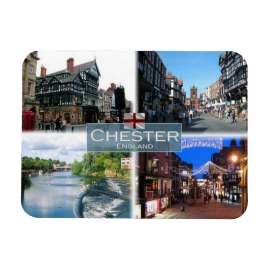 Magnet Flexible GB Royaume-Uni - Angleterre - Chester - (Horizontal)