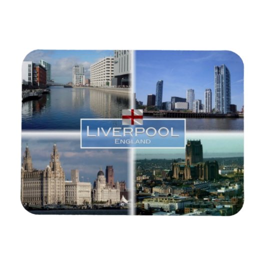 Magnet Flexible GB Royaume-Uni - Angleterre - Liverpool - (Horizontal)