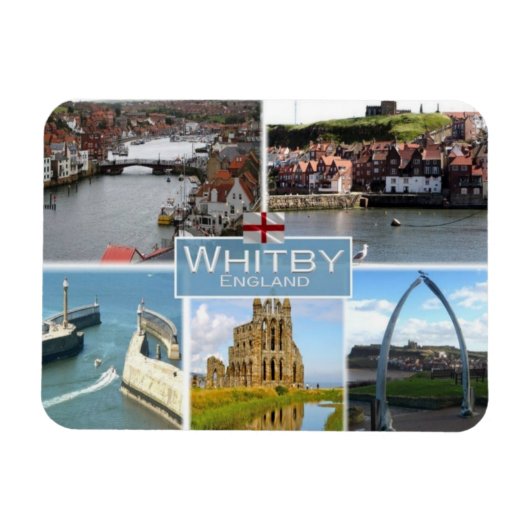 Magnet Flexible GB Royaume-Uni - Angleterre - Whitby - (Horizontal)