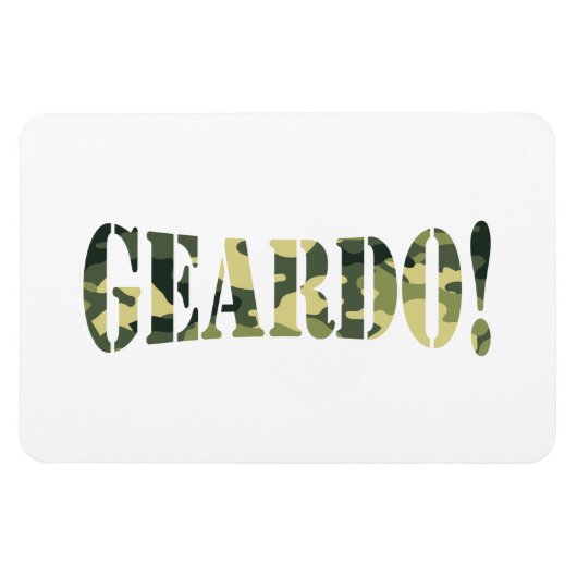 MAGNET FLEXIBLE GEARDO ! CAMO / CAMOUFLAGE (Horizontal)