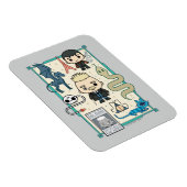 Magnet Flexible GELLERT GRINDELWALD™ et dessin sur os (Côté Droit)