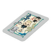 Magnet Flexible GELLERT GRINDELWALD™ et dessin sur os (Côté Gauche)