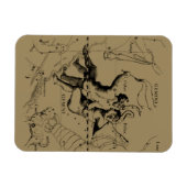 Magnet Flexible Gemini Constellation Zodiac Hevelius 1690 (Horizontal)