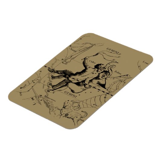 Magnet Flexible Gemini Constellation Zodiac Hevelius 1690 (Côté Gauche)