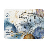 Magnet Flexible Gemini les jumeaux anniversaire zodiac astrologie (Horizontal)