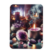 Magnet Flexible Gemmes et cristaux d'Améthyste pourpre (Vertical)