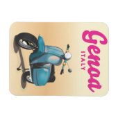 Magnet Flexible Gênes Italie scooter (Horizontal)