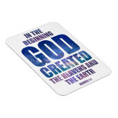 Magnet Flexible Genèse 1:1 Au Début, DIEU Créa L'Univers (Côté Droit)