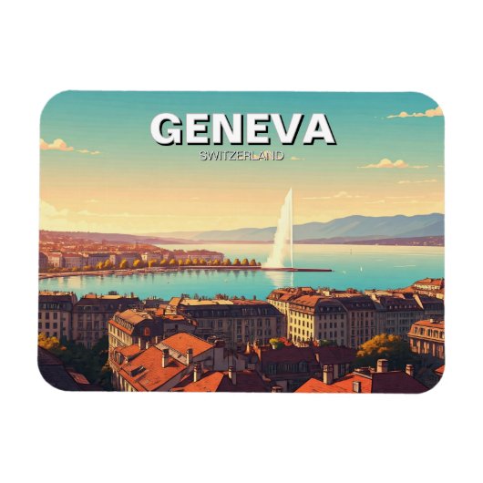 Magnet Flexible Genève Suisse (Horizontal)