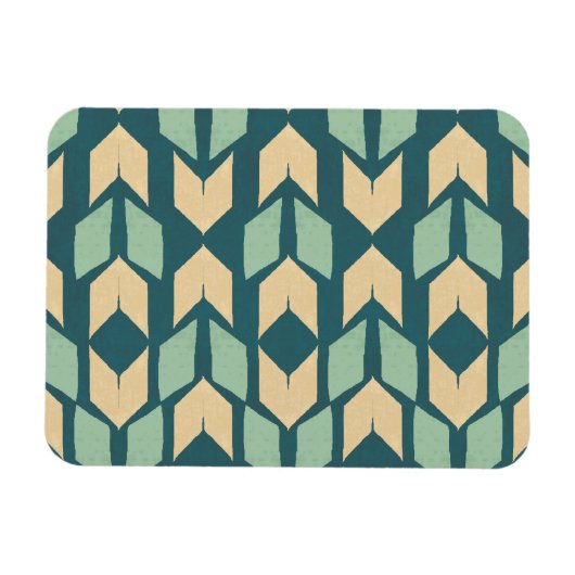 Magnet Flexible Geo Step extérieur | Motif de flèche Turquoise géo (Horizontal)