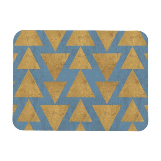 Magnet Flexible Geo Step extérieur | Motif Gold & Blue (Horizontal)